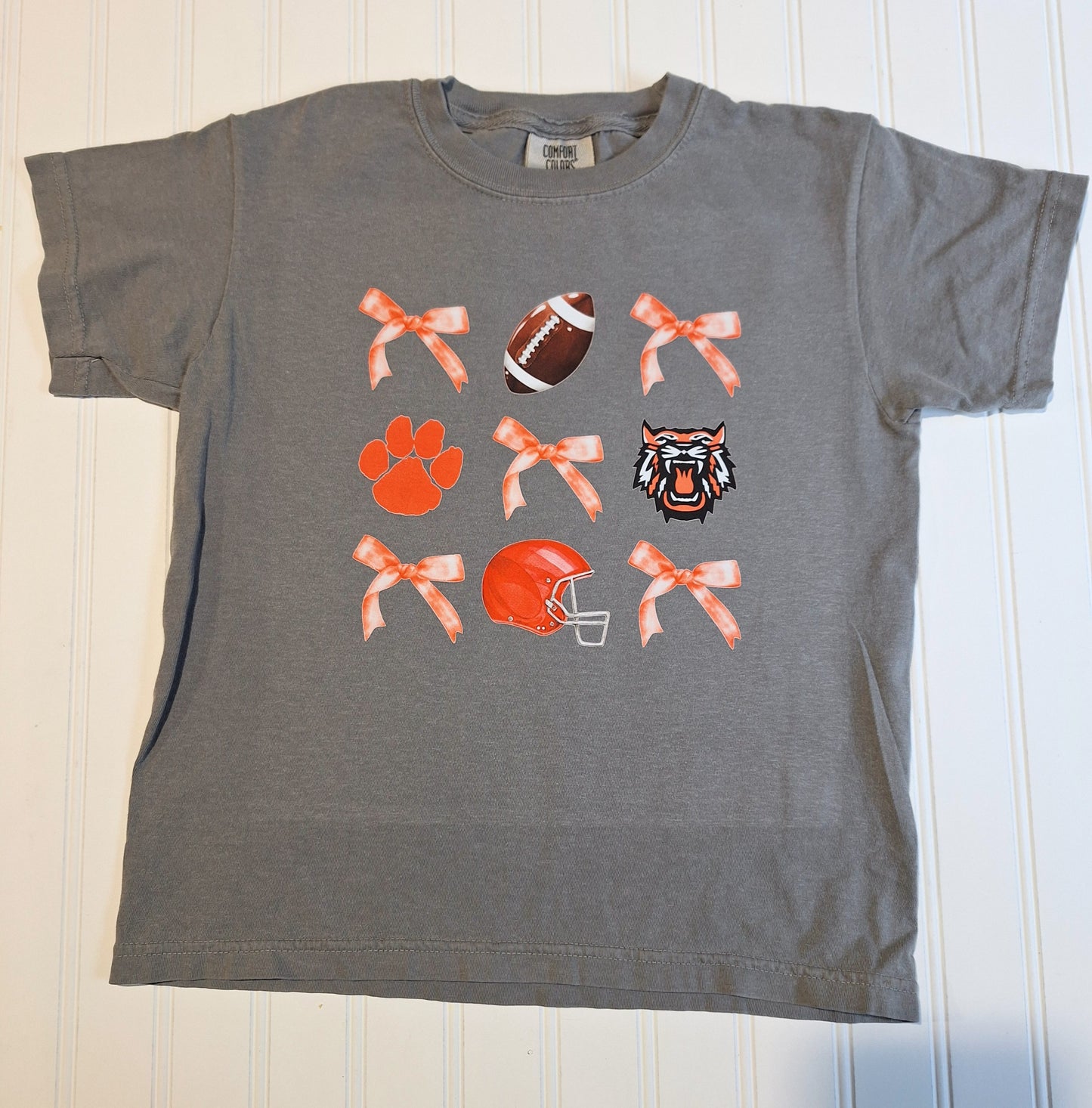 A. Bagley's Wildcats & Bows Football Tee