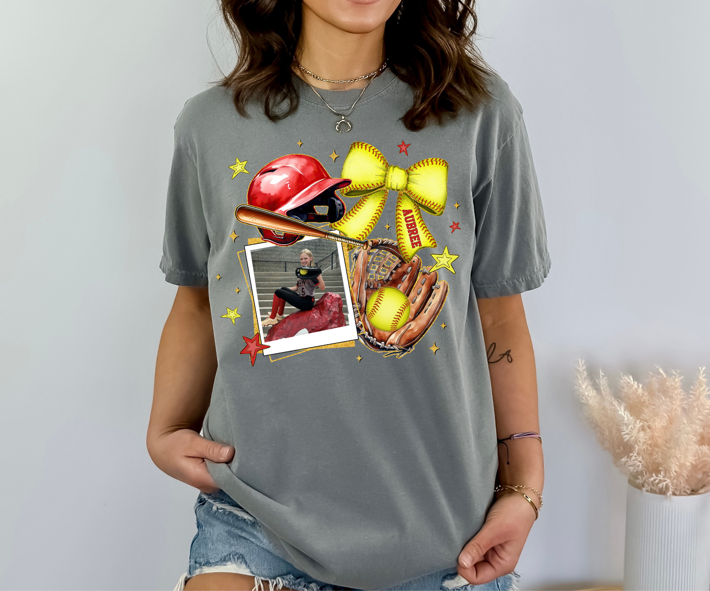 Custom Photo Softball Tee