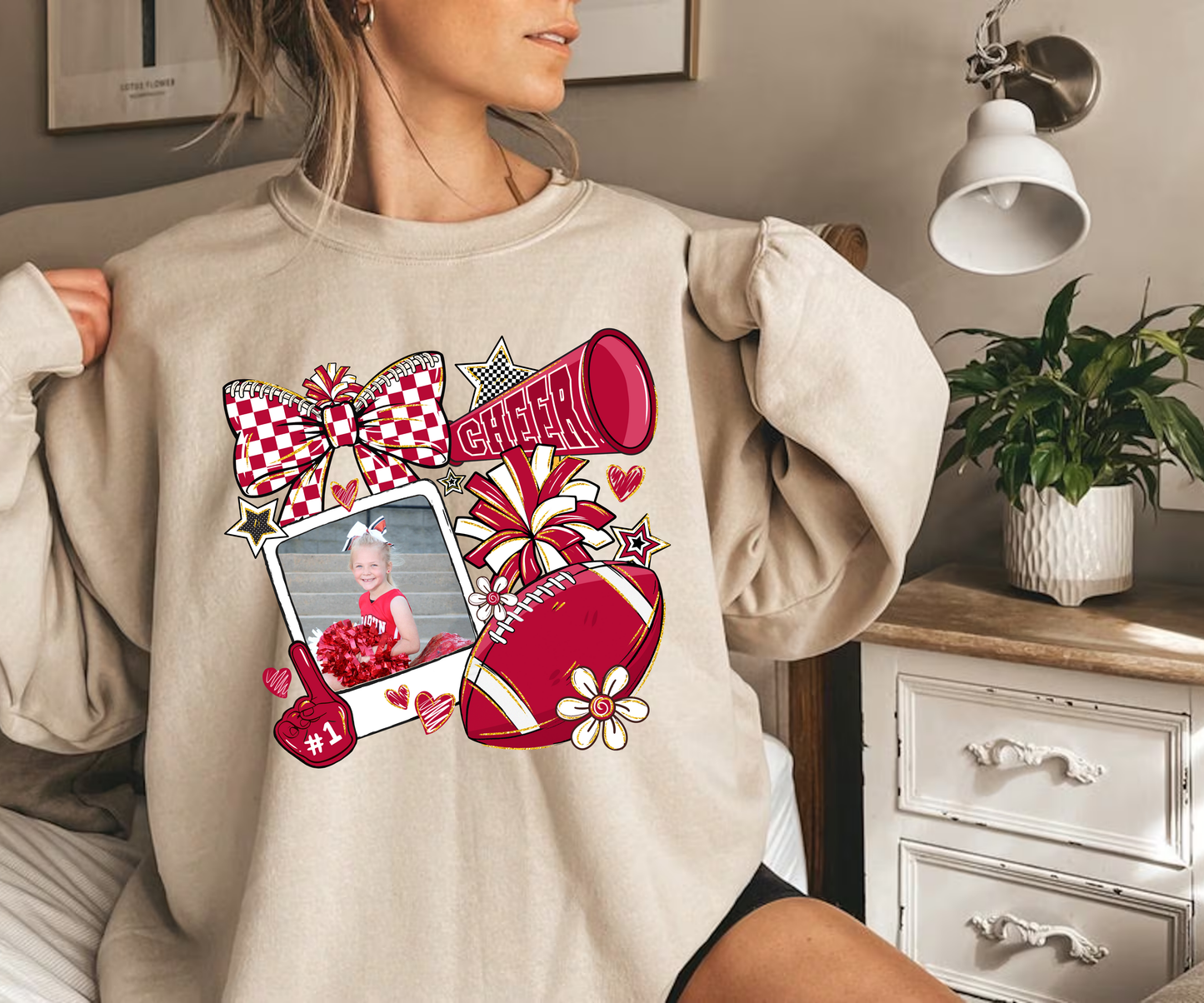Custom Photo Cheer Sweatshirt