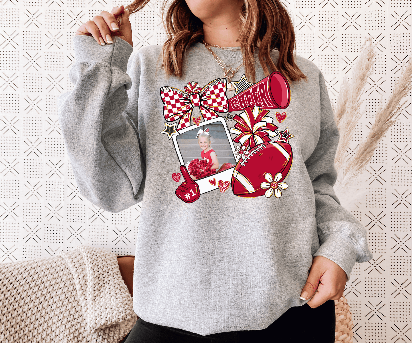 Custom Photo Cheer Sweatshirt