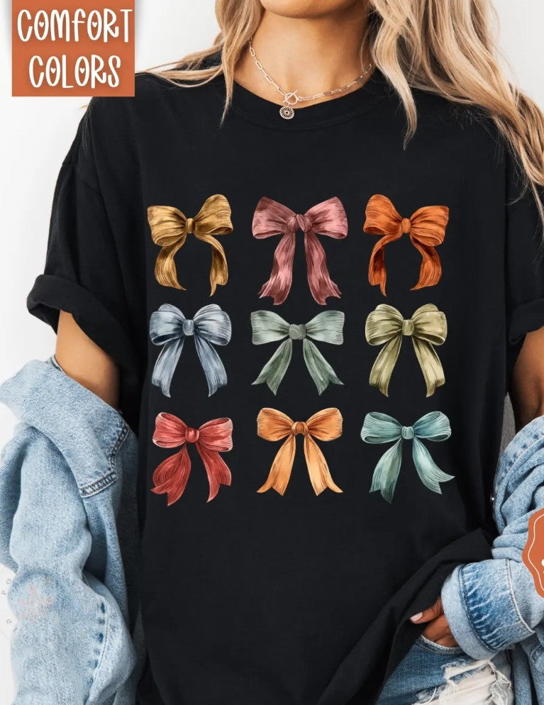 Fall Coquette Bows Tee