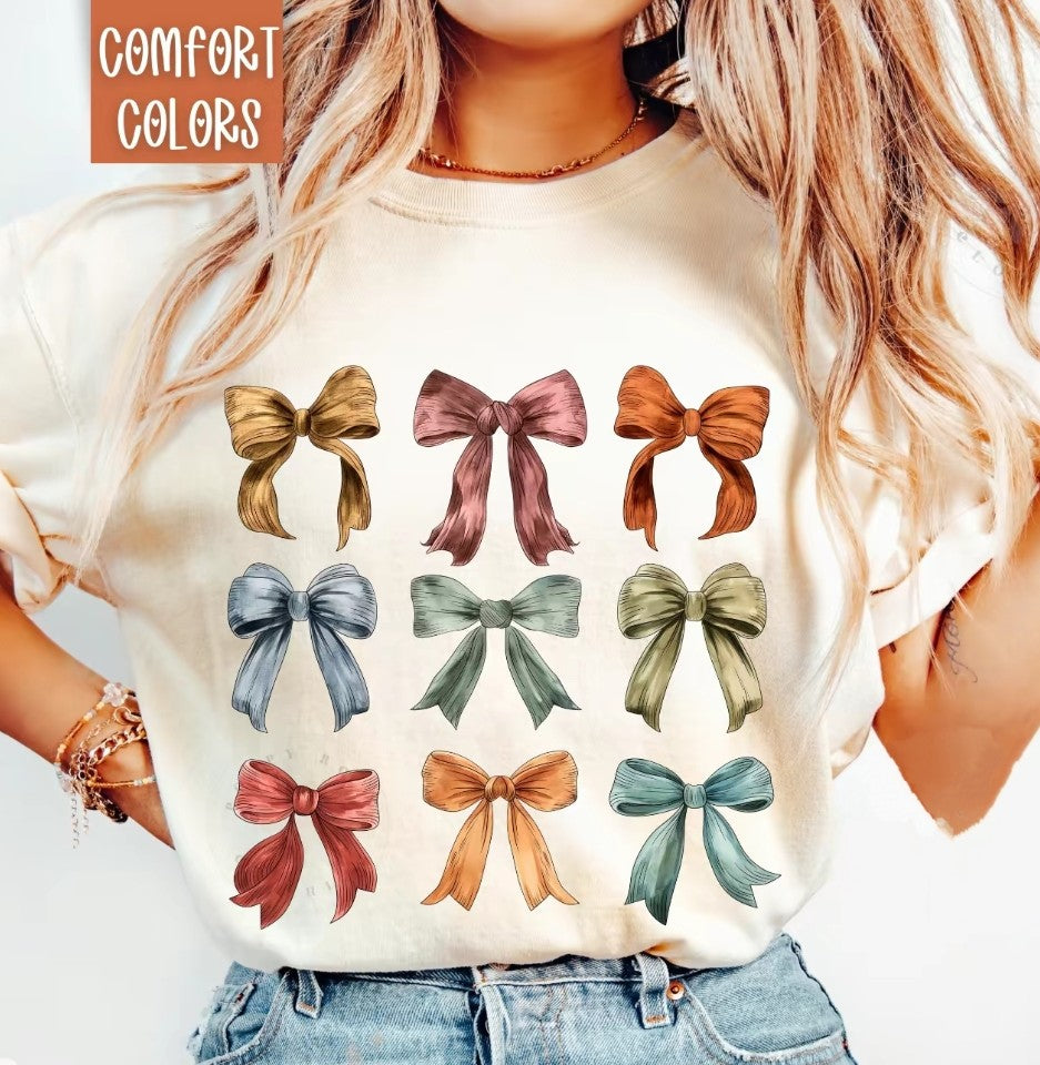 Fall Coquette Bows Tee