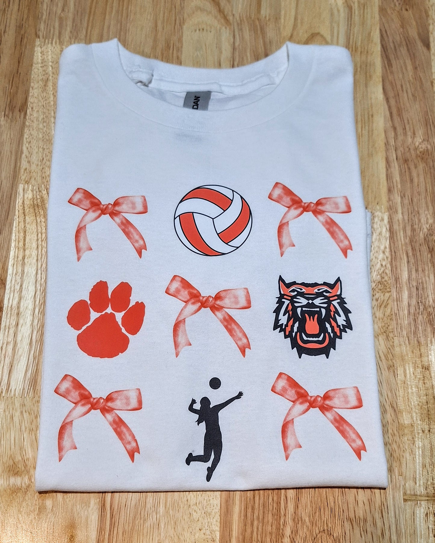 A. Bagley's Wildcats & Bows Volleyball Tee --Infant, Toddler & Youth Sizing