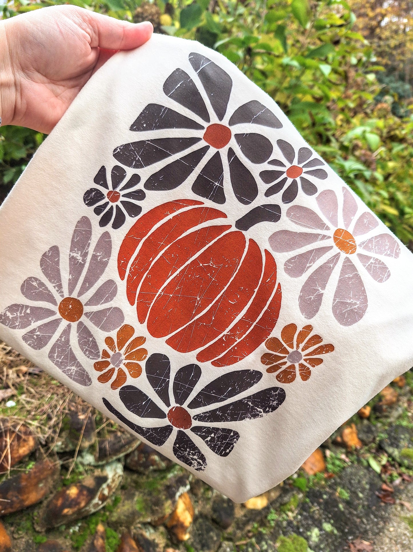 Boho Folk Art Pumpkin Tee