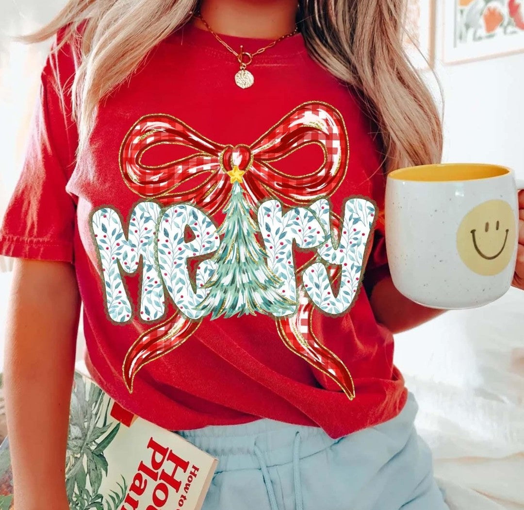 Merry Bow Tee