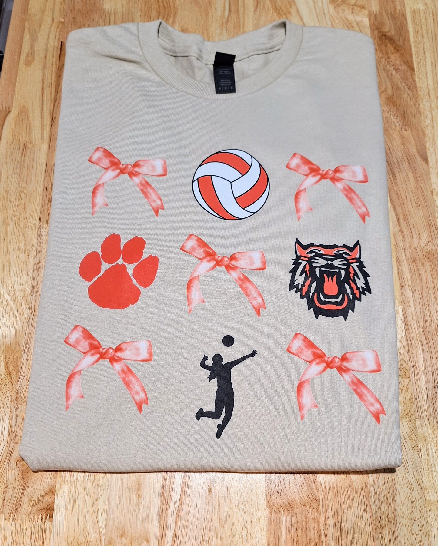 A. Bagley's Wildcats & Bows Volleyball Tee