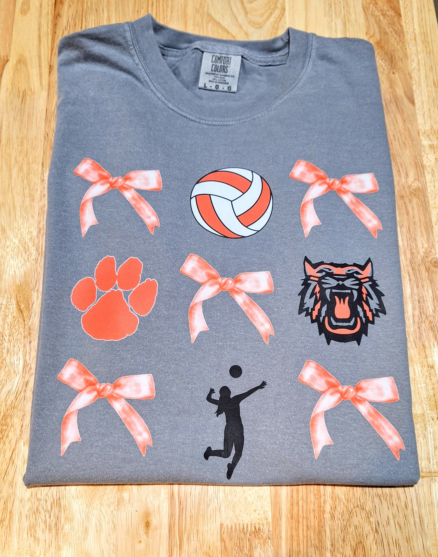 A. Bagley's Wildcats & Bows Volleyball Tee
