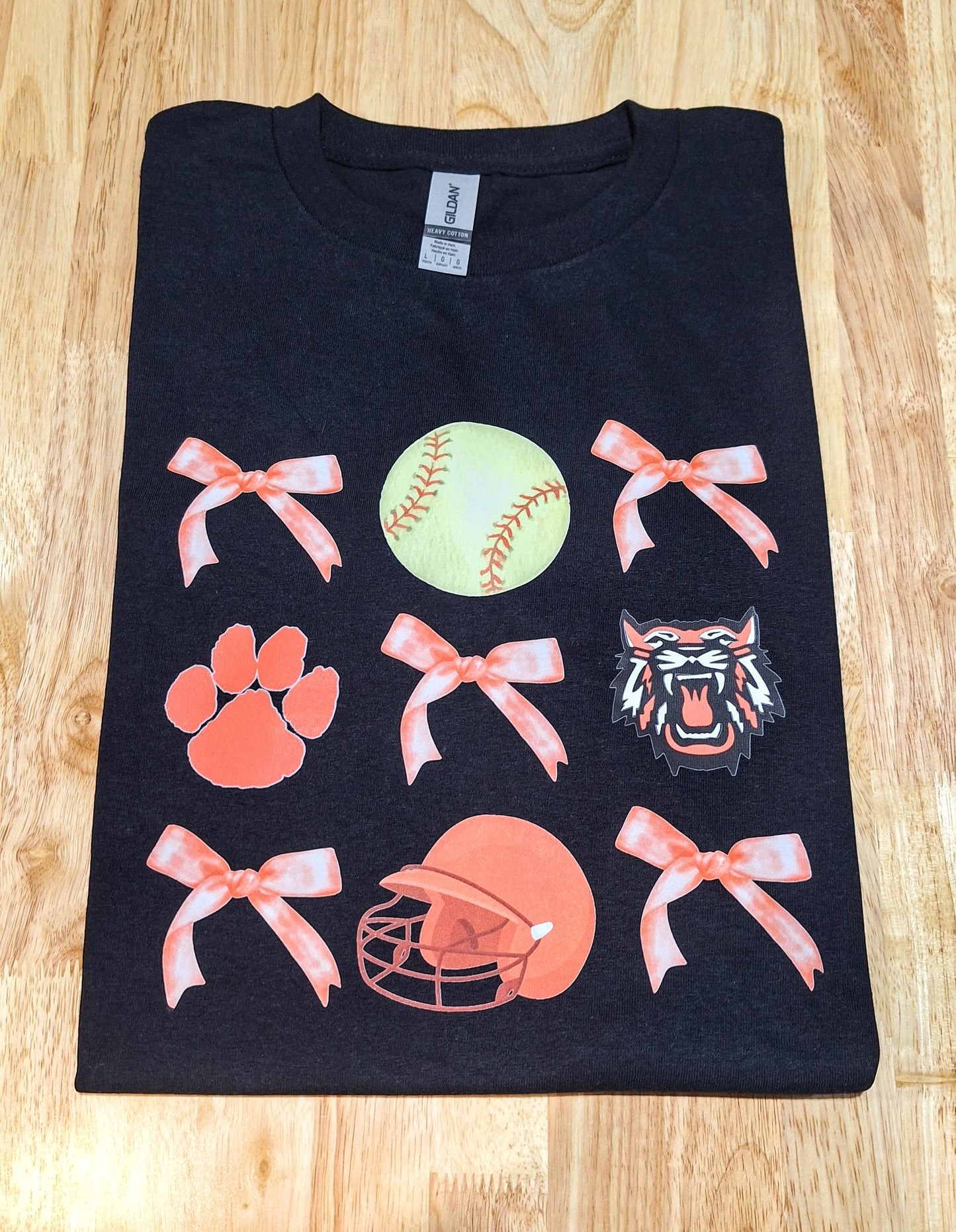 A. Bagley's Wildcats & Bows Softball Tee