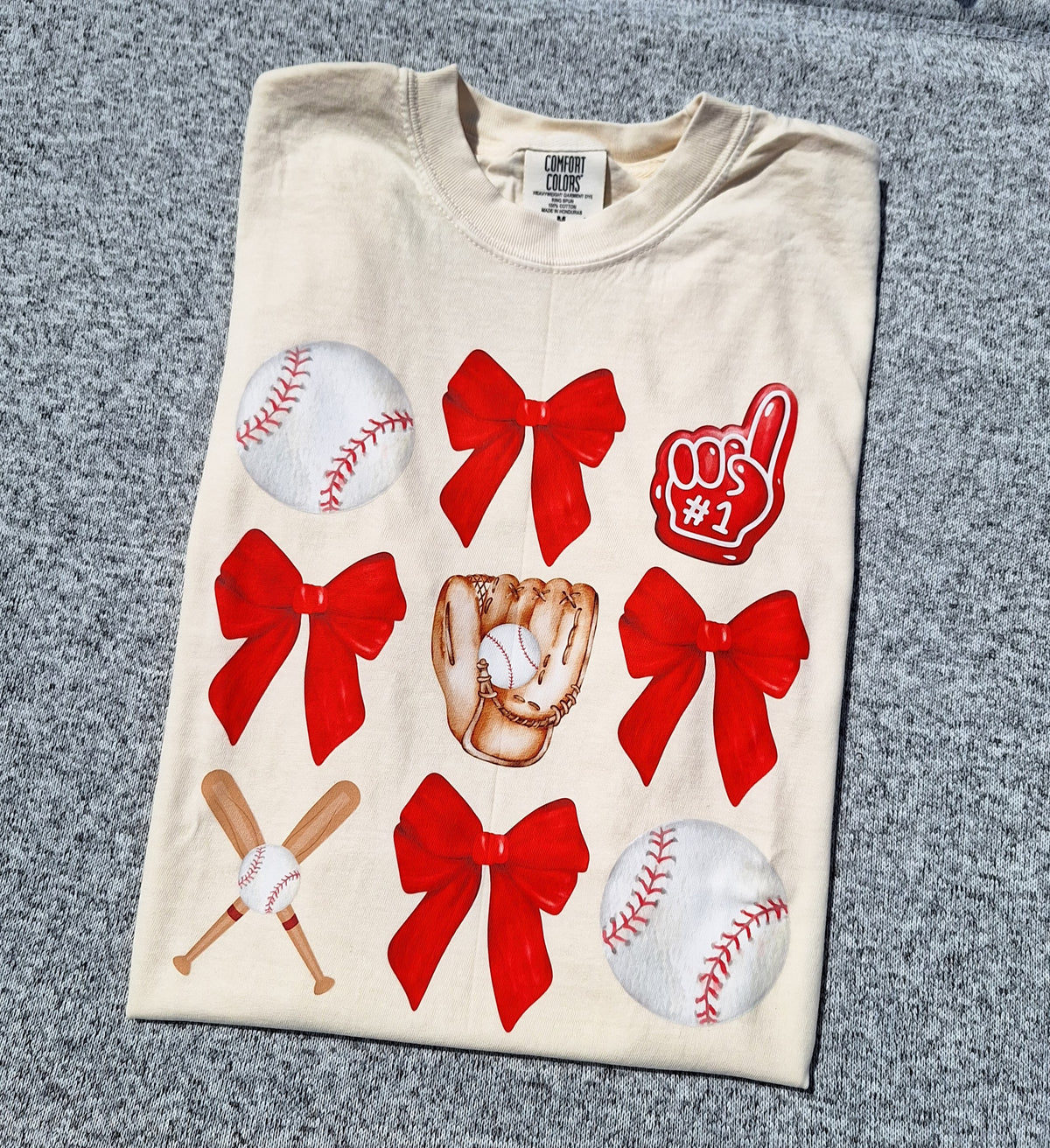 Red & White Baseball Tee