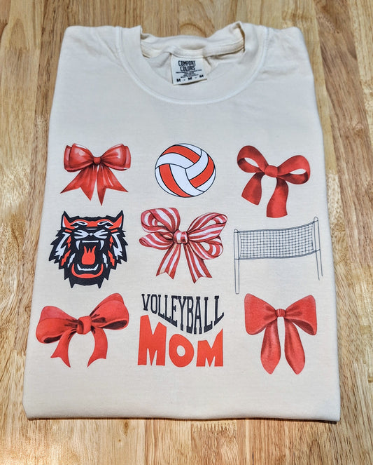A. Bagley's Wildcats Volleyball Mom Tee