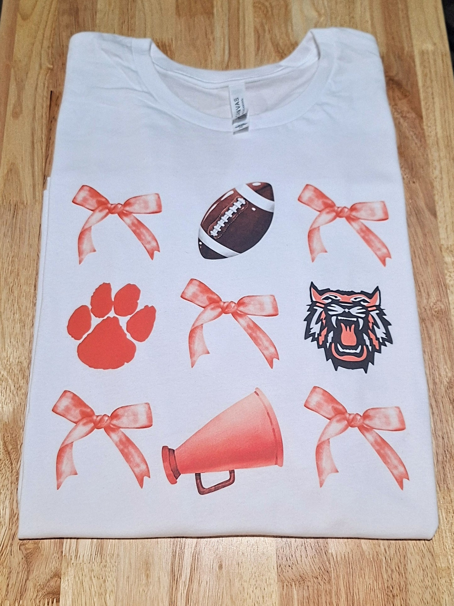 A. Bagley's Wildcats & Bows Football & Cheer Tee