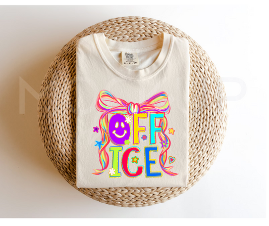 Neon Bow Office Tee