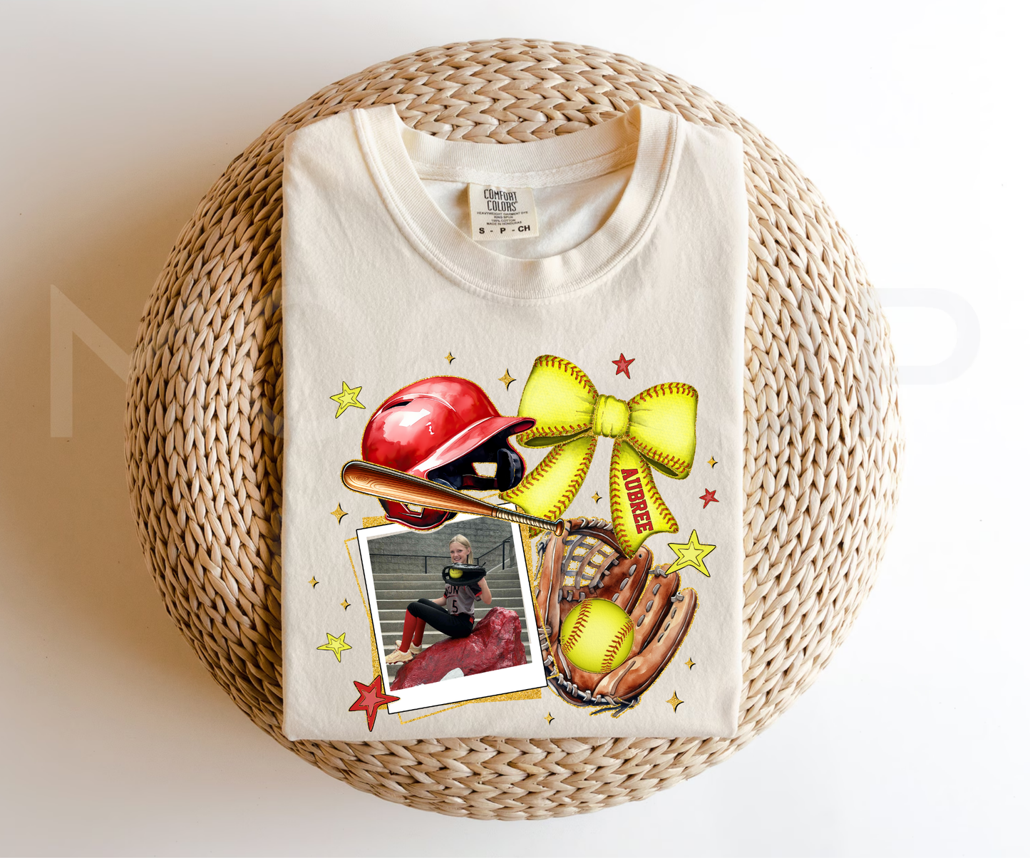 Custom Photo Softball Tee