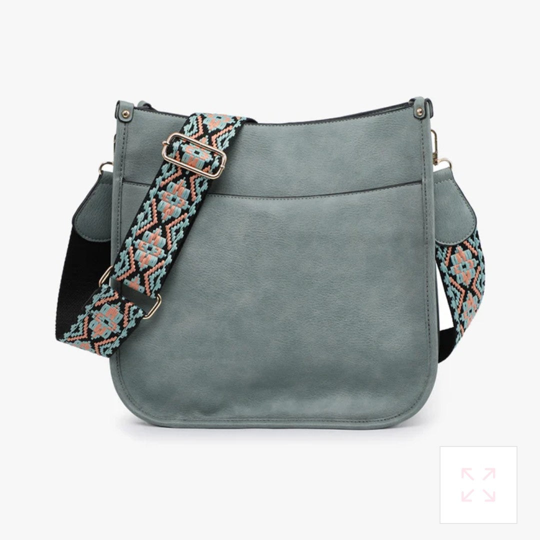 Jen & Co branded Chloe Teal Crossbody