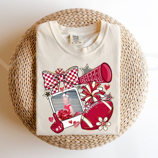 Custom Photo Cheer Tee