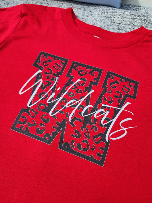 Wildcat Leopard Monogram Tee