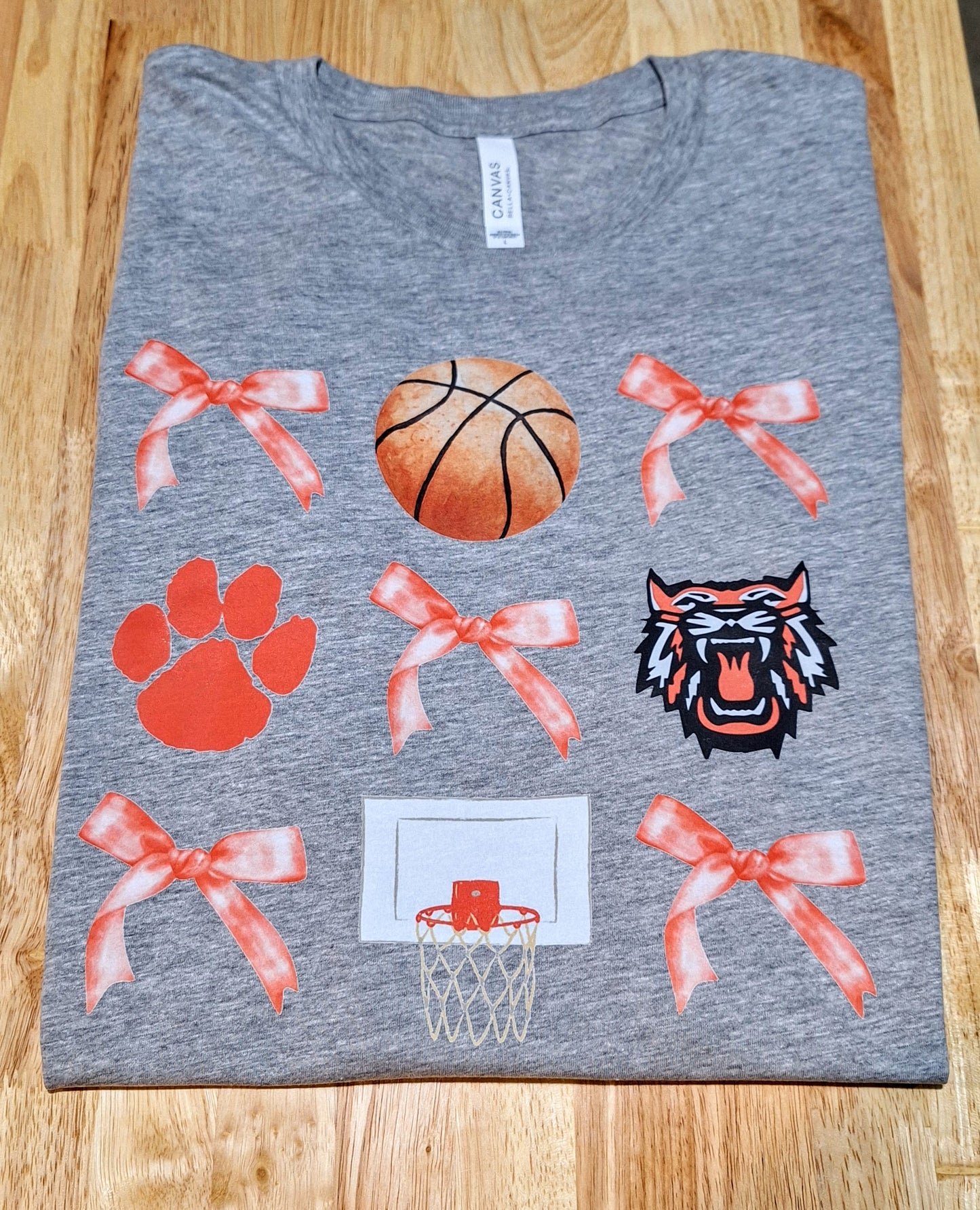 A. Bagley's Wildcats & Bows Basketball Tee