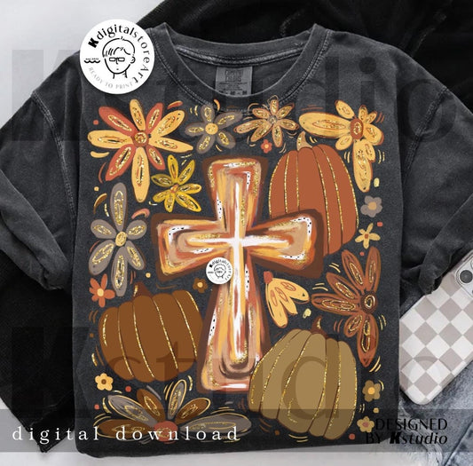 Fall Cross Tee
