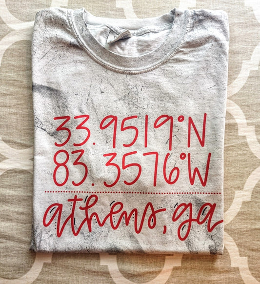 Athens, GA Distressed Tee