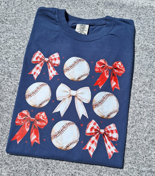 Baseball & Bows Tee