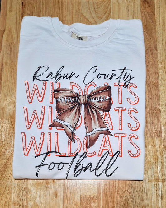 Rabun County Football Bow Tee