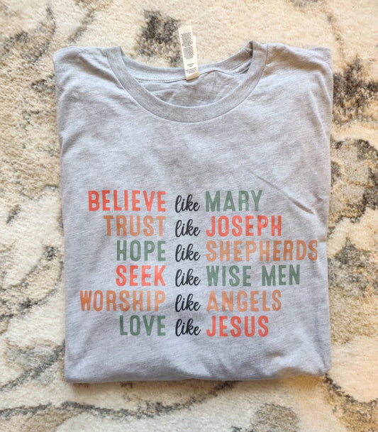 Love Like Jesus Christmas Tee