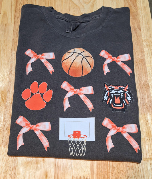 A. Bagley's Wildcats & Bows Basketball Tee -Infant, Toddler, & Youth