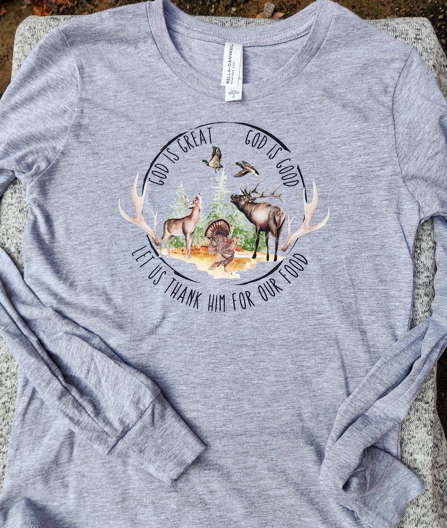 God is Great God is Good Adult Tee