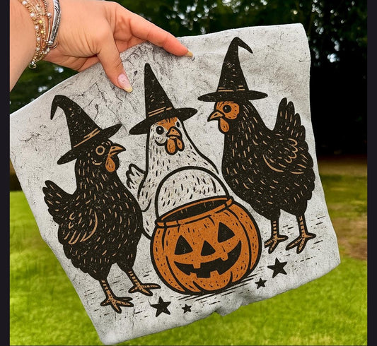 Halloween Chickens Tee
