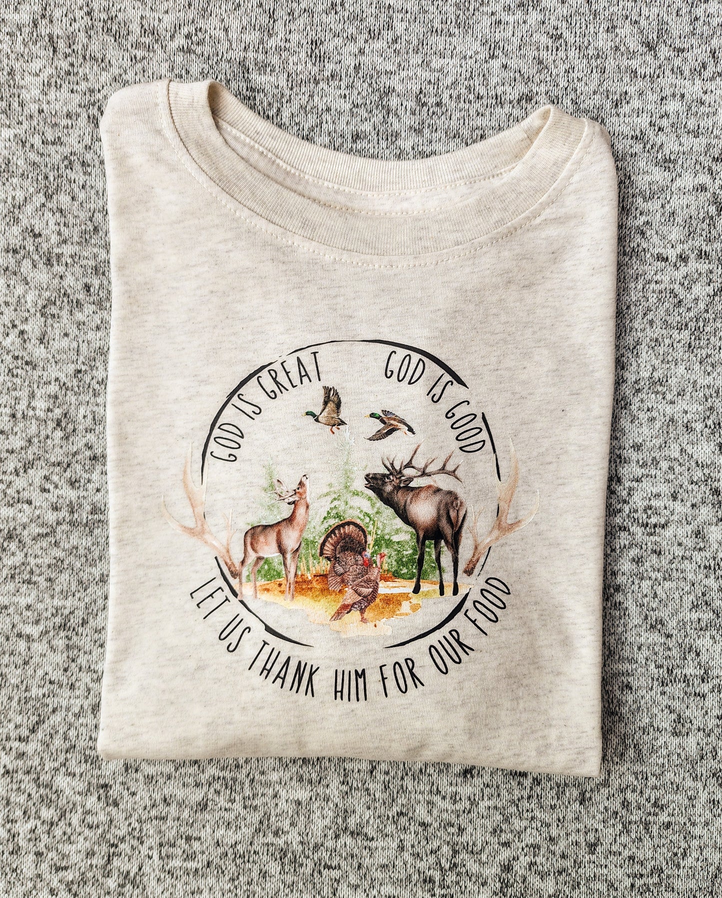 God is Great God is Good Adult Tee