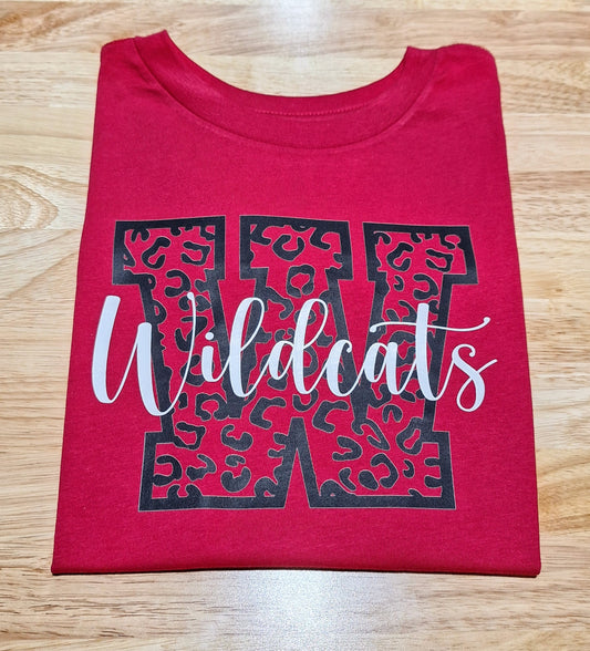 Wildcat Leopard Monogram Tee