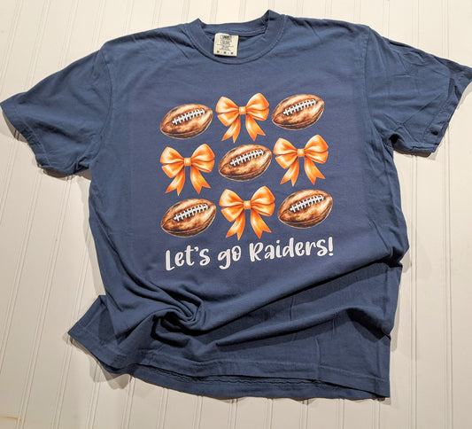 Let's Go Raiders Bows Tee