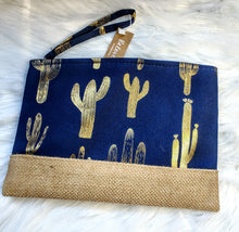Load image into Gallery viewer, Cactus Canvas Wristlet