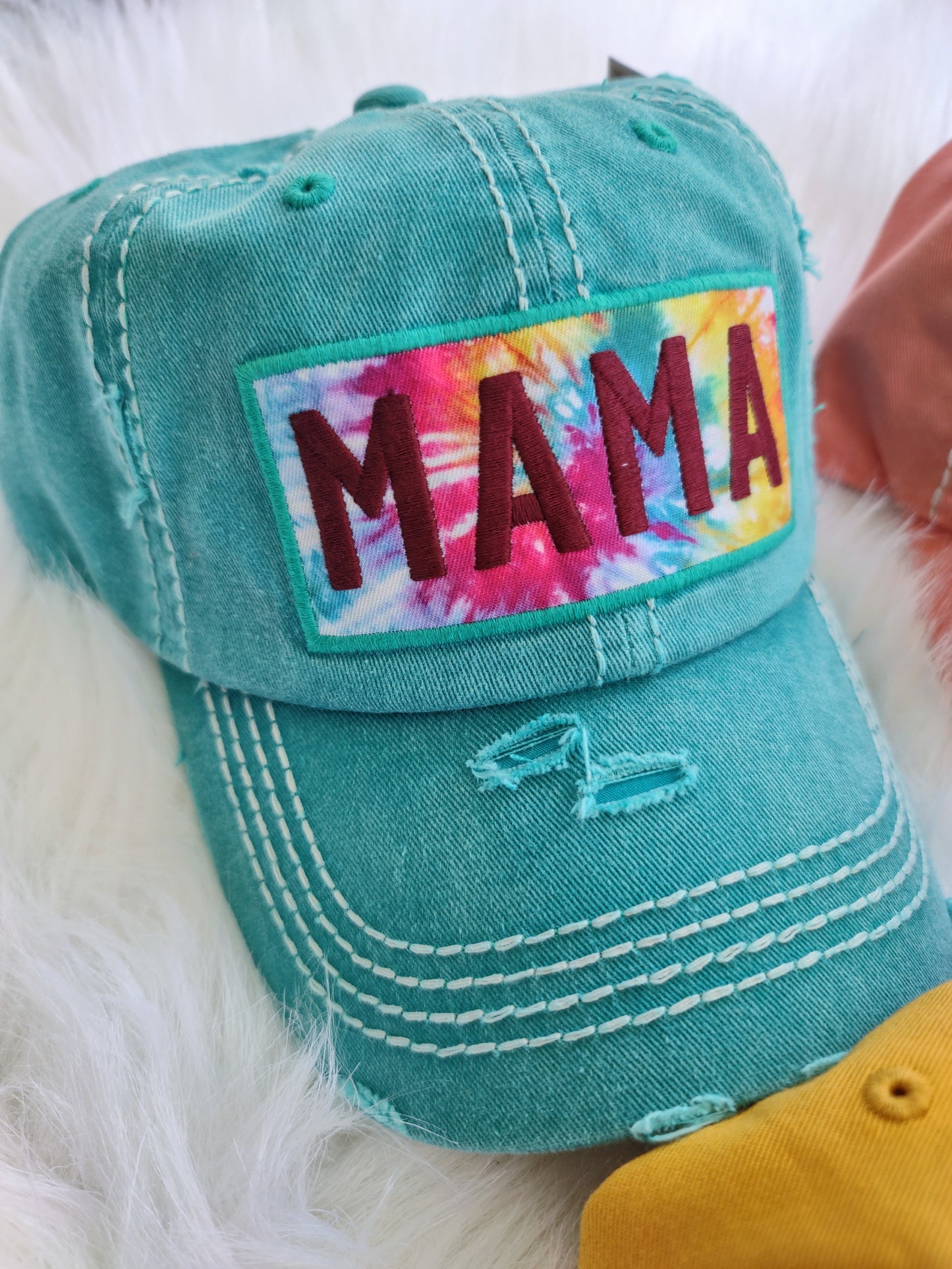 MAMA Tie Dye Baseball Cap