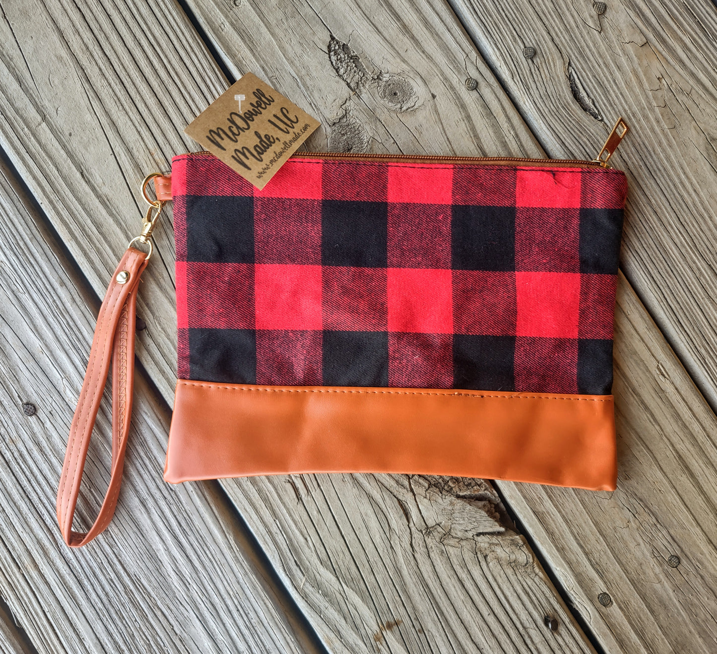 Buffalo Plaid Large Clutch