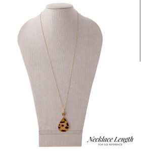 Gold Leopard Pendant Necklace