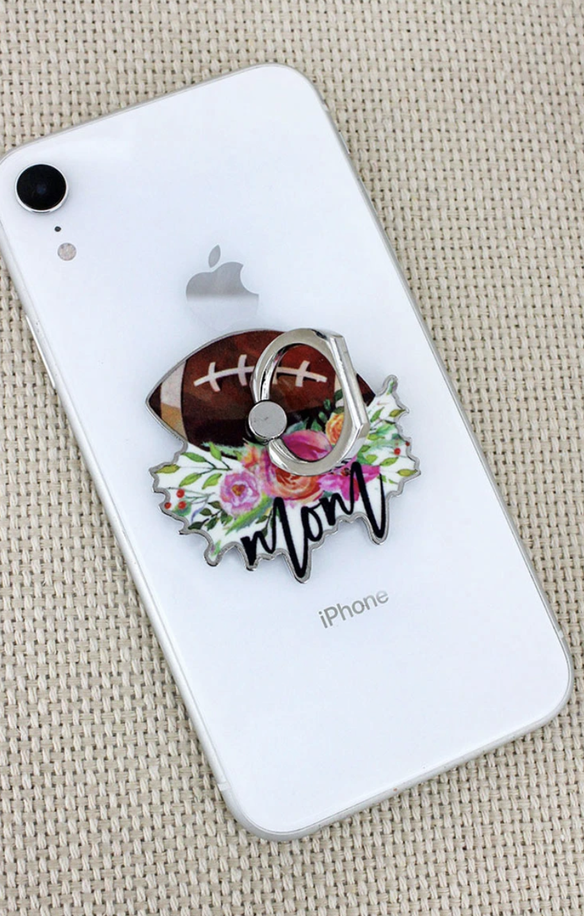 Football Mom Phone Grip & Stand