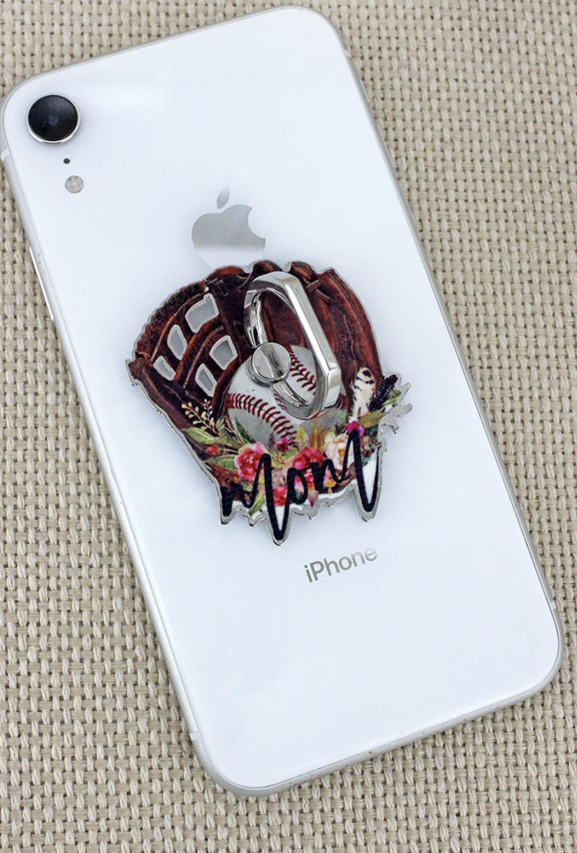 Baseball Mom Phone Grip & Stand