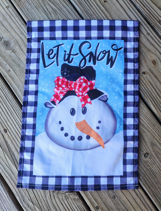 Let it Snow Garden Flag